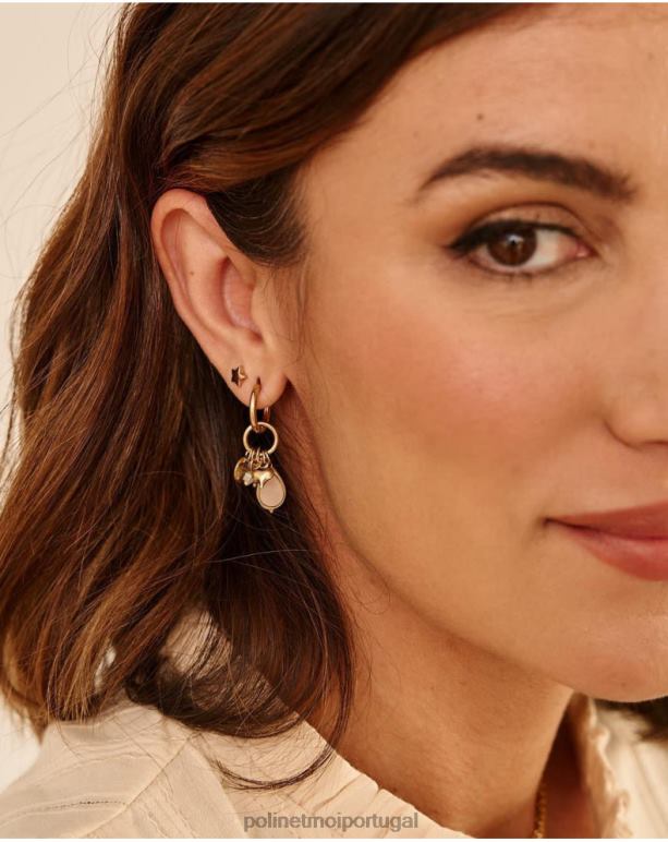 brincos de contas grécia Polin et moi JV4FH387 acessórios ouro/platina