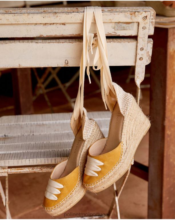 alpargata cintas julieta Polin et moi JV4FH509 calçados ocre