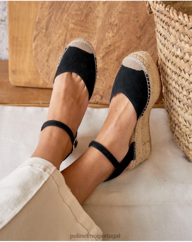 alpargata redonda angelina Polin et moi JV4FH419 calçados preto