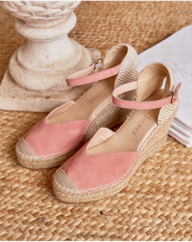 coração espadrille gia Polin et moi JV4FH468 calçados framboesa