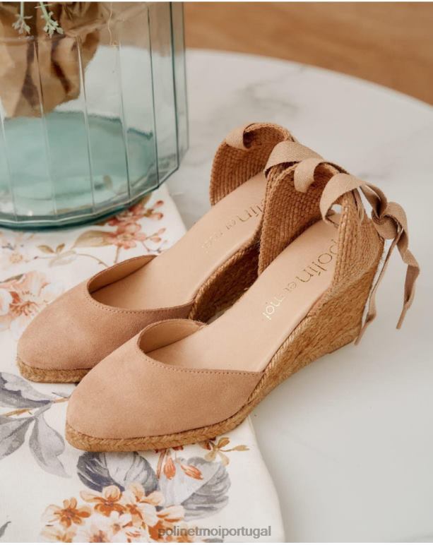 decote alpercata mafalda Polin et moi JV4FH457 calçados camelo