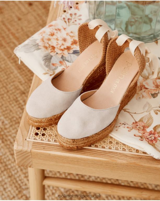 espadrille cintas clarise Polin et moi JV4FH433 calçados bege