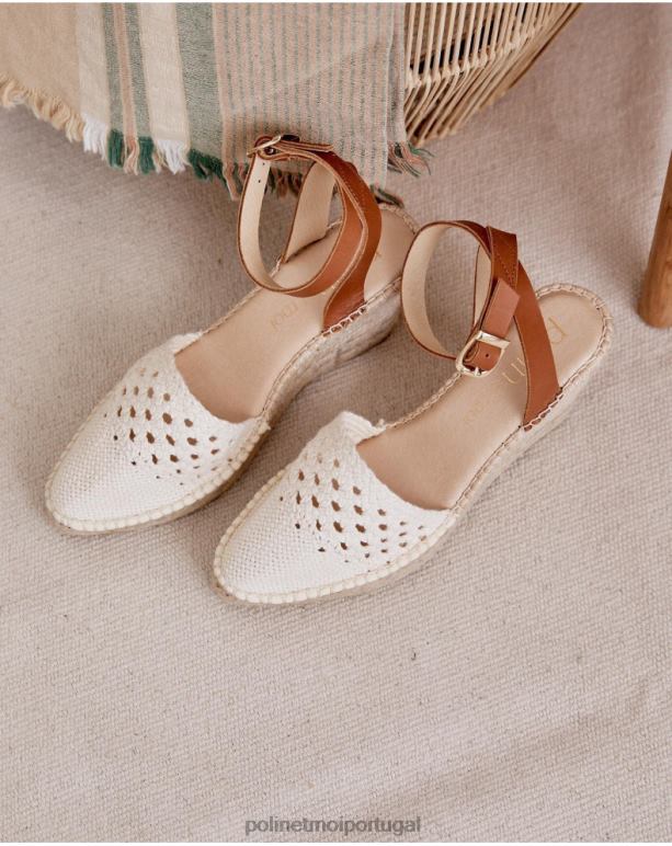 novela de alpercata de crochê Polin et moi JV4FH483 calçados cru