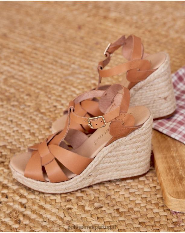 sandália zhanna cross Polin et moi JV4FH411 calçados couro