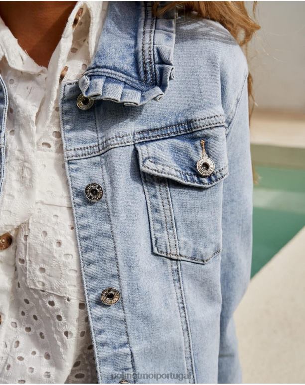 jaqueta jeans leyre Polin et moi JV4FH361 roupas jeans