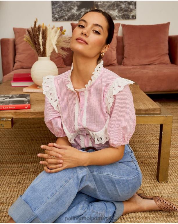 blusa baby mila Polin et moi JV4FH204 roupas rosa