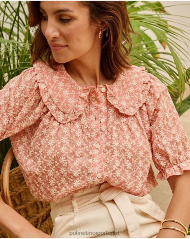 blusa bordada chá Polin et moi JV4FH164 roupas inventar