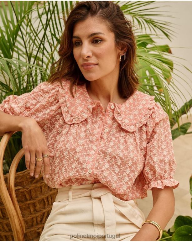 blusa bordada chá Polin et moi JV4FH164 roupas inventar