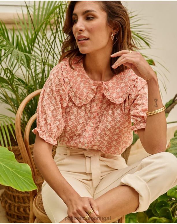 blusa bordada chá Polin et moi JV4FH164 roupas inventar