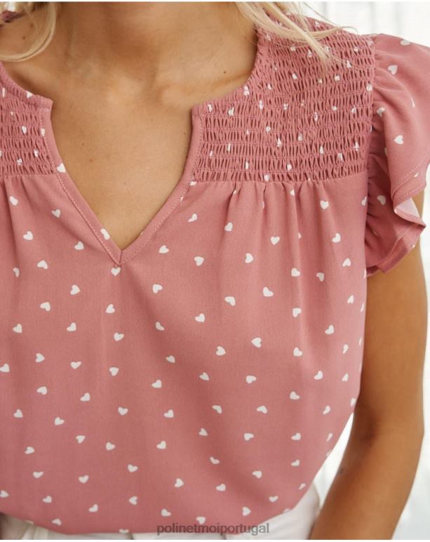 blusa corações katerina Polin et moi JV4FH166 roupas inventar