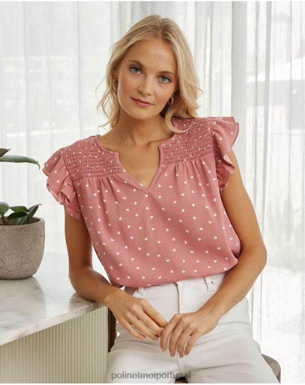 blusa corações katerina Polin et moi JV4FH166 roupas inventar