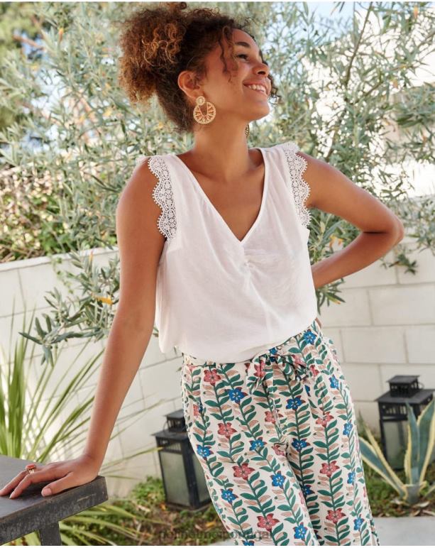 blusa de renda mery Polin et moi JV4FH153 roupas branco