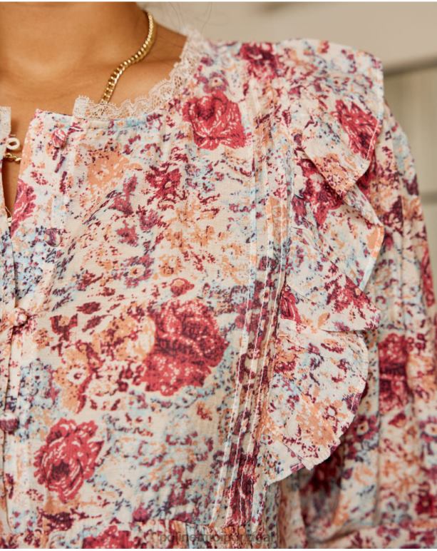 blusa flores isabela Polin et moi JV4FH233 roupas framboesa