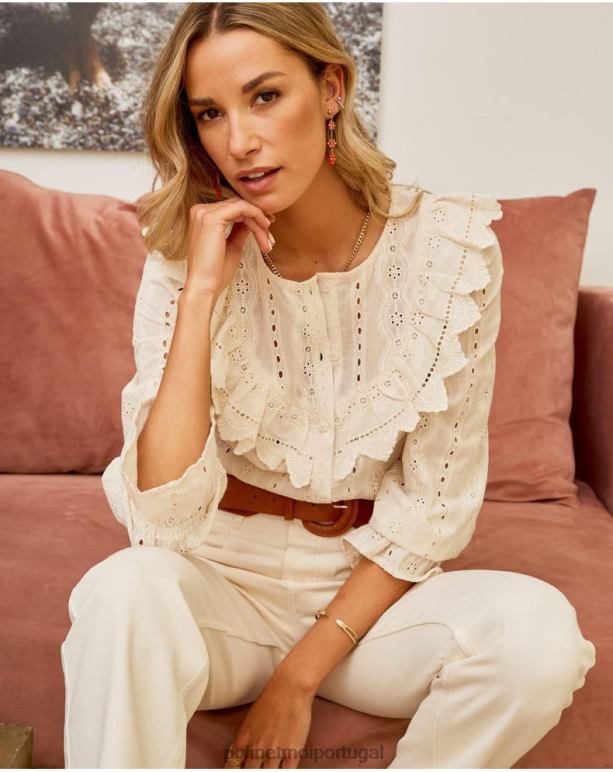 camisa bordada lia Polin et moi JV4FH208 roupas cru