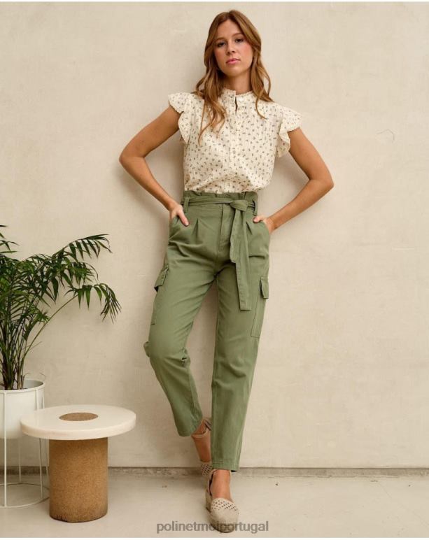 calça cargo scarlett Polin et moi JV4FH330 roupas caqui