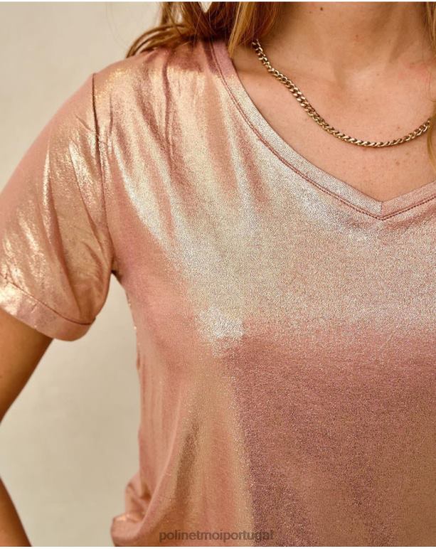 camiseta brillo trudi Polin et moi JV4FH273 roupas rosa