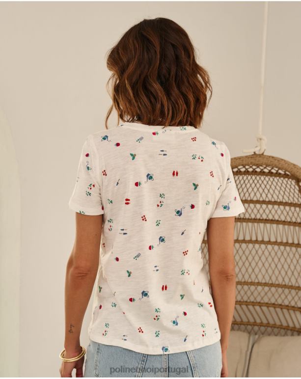 camiseta chuveiros zoraida Polin et moi JV4FH261 roupas branco