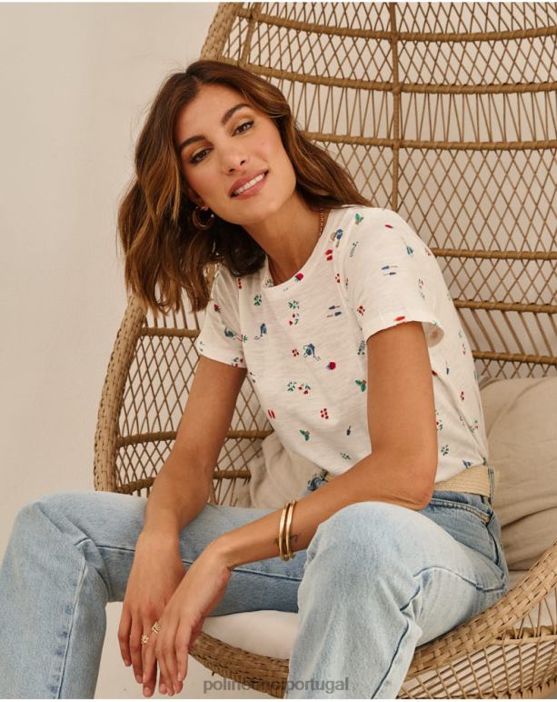 camiseta chuveiros zoraida Polin et moi JV4FH261 roupas branco