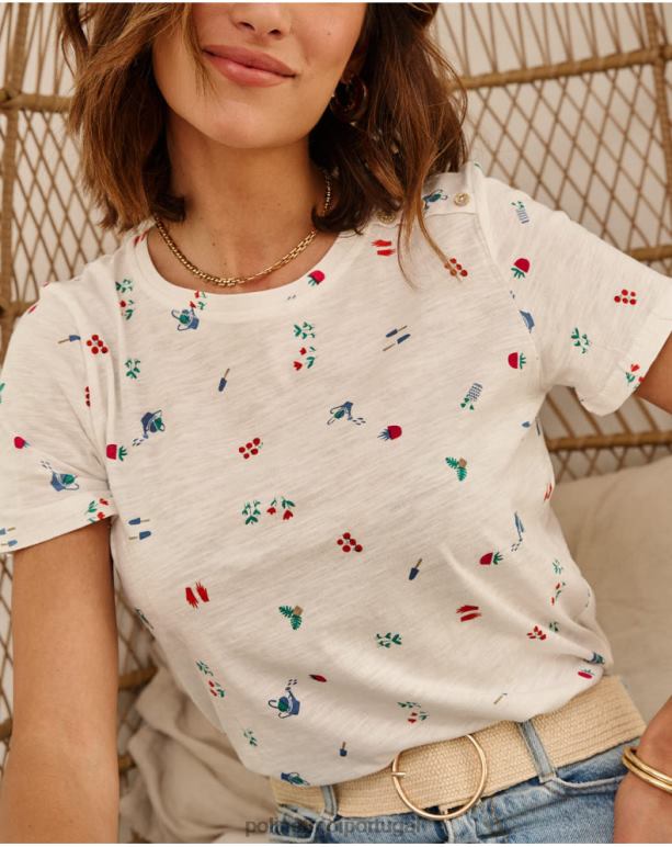 camiseta chuveiros zoraida Polin et moi JV4FH261 roupas branco