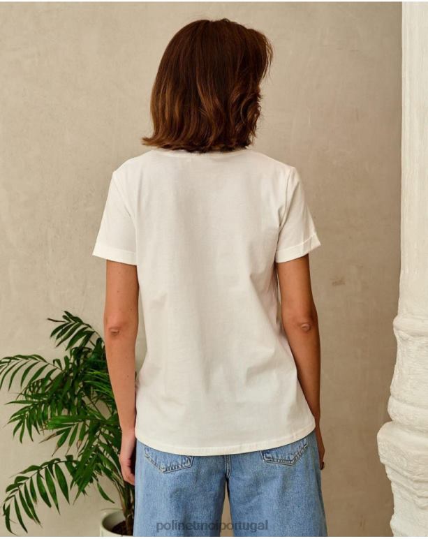 camiseta corações idoya Polin et moi JV4FH282 roupas branco