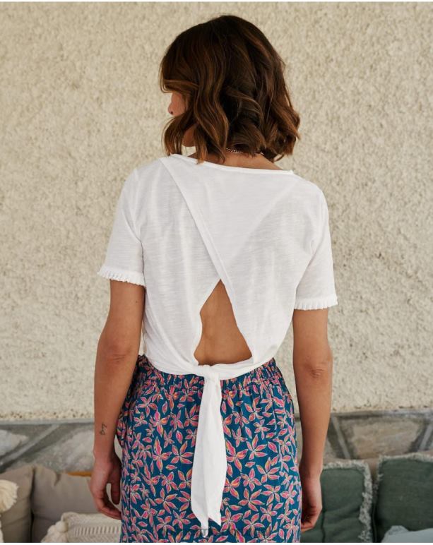 camiseta nó cher Polin et moi JV4FH263 roupas branco