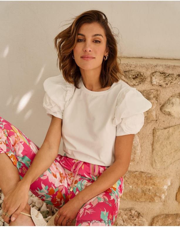 mangá de gema superior Polin et moi JV4FH269 roupas branco