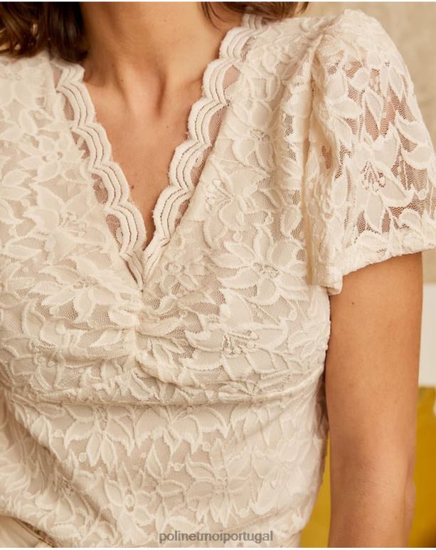 top bordado ari Polin et moi JV4FH279 roupas cru