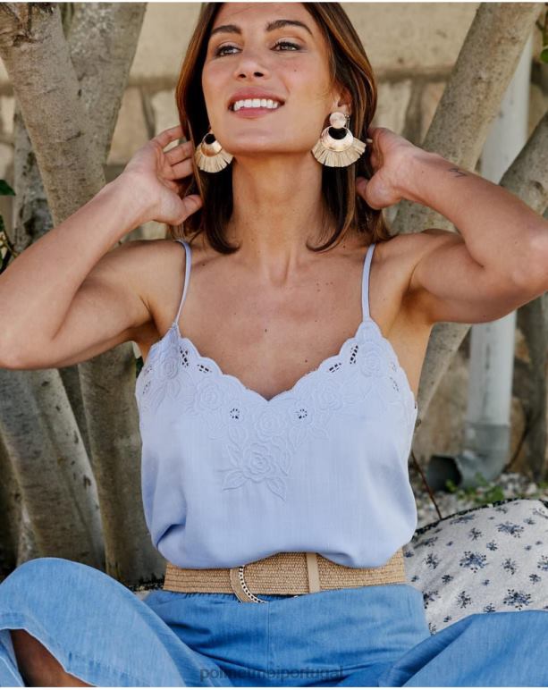 top bordado malala Polin et moi JV4FH264 roupas celestial