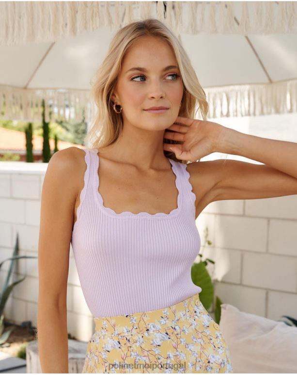 top de malha adara Polin et moi JV4FH249 roupas lilás