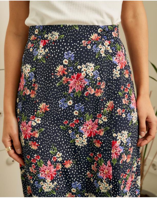 falda topos fabia Polin et moi JV4FH318 roupas marinho