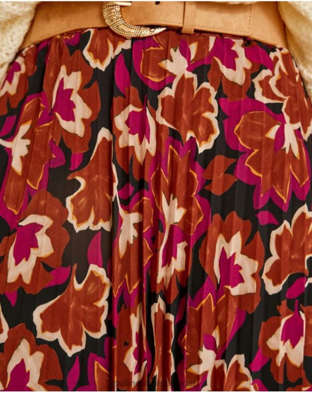 saia floral suzy Polin et moi JV4FH323 roupas framboesa