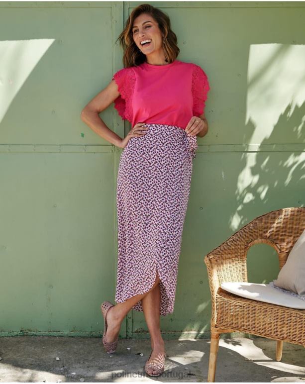 saia pássaro beni Polin et moi JV4FH305 roupas manga