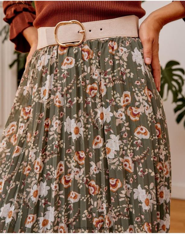 saia plissada dunia Polin et moi JV4FH299 roupas caqui