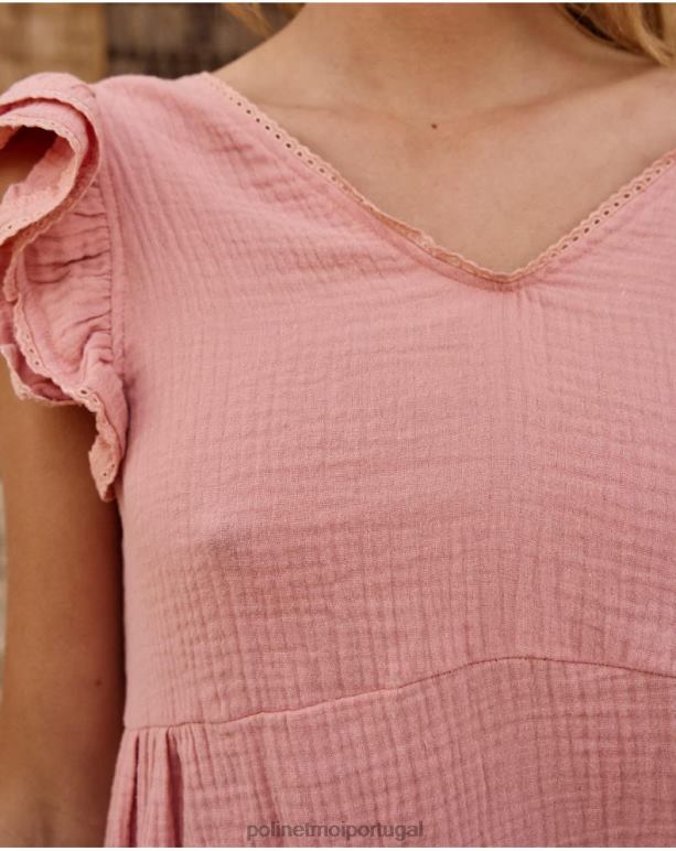 vestido baby doll ella Polin et moi JV4FH5 roupas rosa