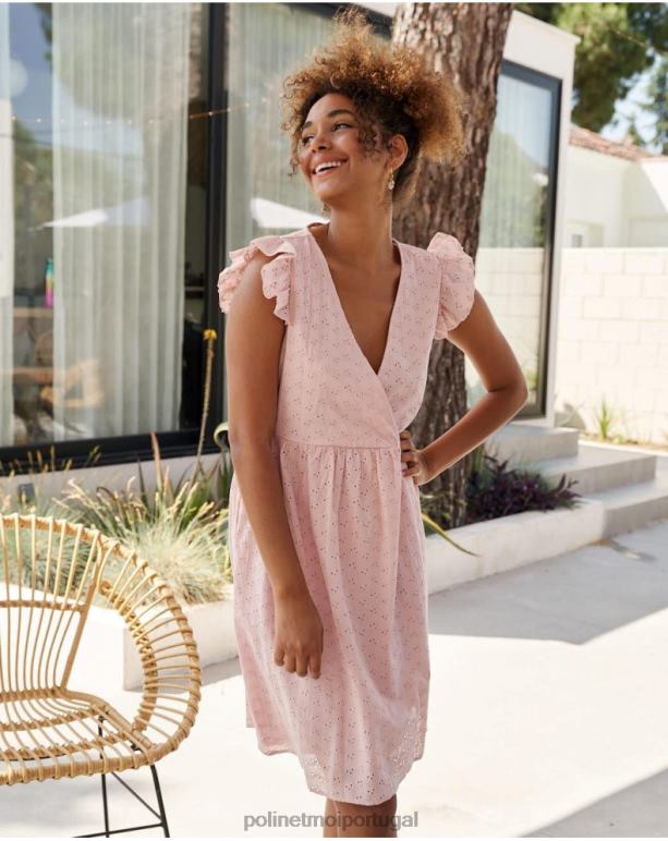 vestido batista carmina Polin et moi JV4FH22 roupas rosa