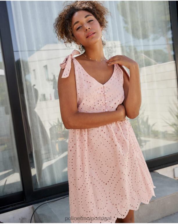 vestido berta gravatas Polin et moi JV4FH3 roupas rosa