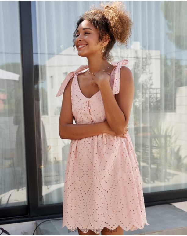 vestido berta gravatas Polin et moi JV4FH3 roupas rosa