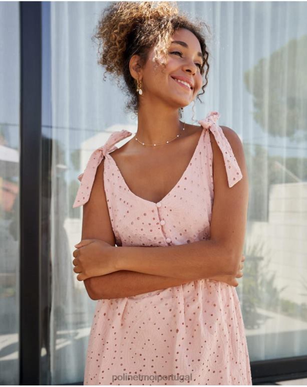 vestido berta gravatas Polin et moi JV4FH3 roupas rosa