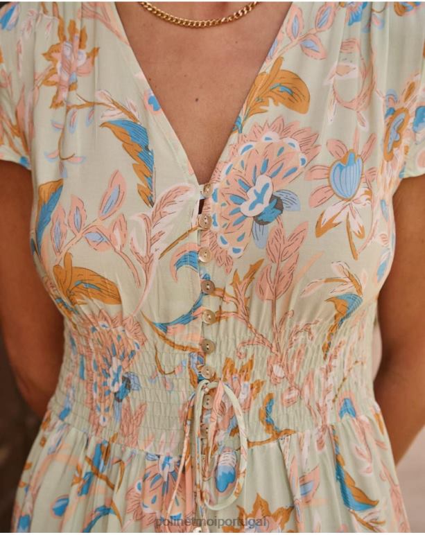 vestido boho ireny Polin et moi JV4FH36 roupas água verde