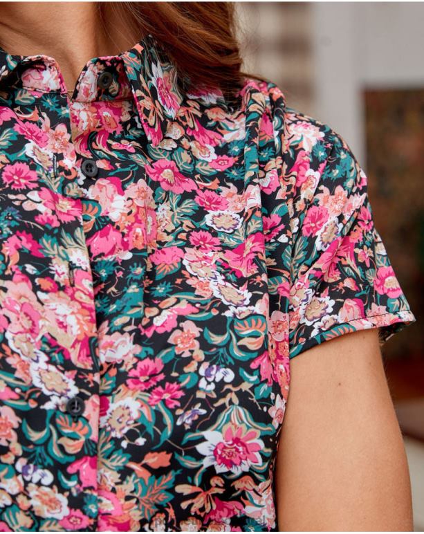 vestido camisa rebeca Polin et moi JV4FH143 roupas preto