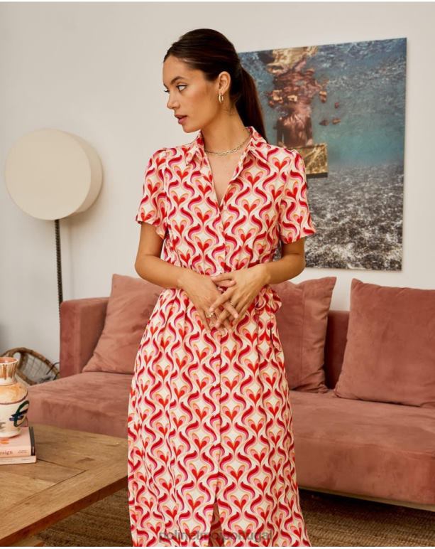 vestido camisola aina Polin et moi JV4FH97 roupas rosa