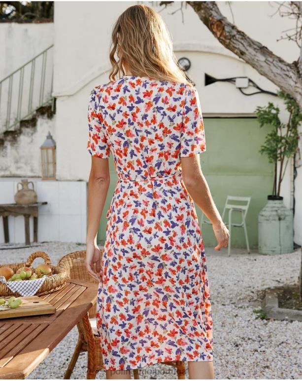 vestido cross-over gracia Polin et moi JV4FH92 roupas cru