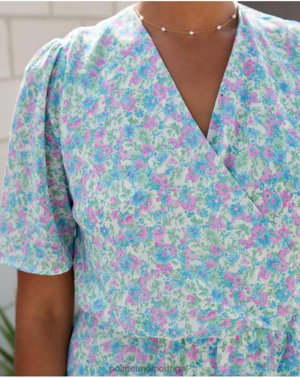 vestido cruzado ainhoa Polin et moi JV4FH14 roupas jeans