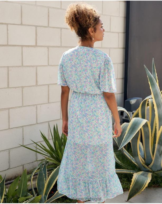 vestido cruzado ainhoa Polin et moi JV4FH14 roupas jeans