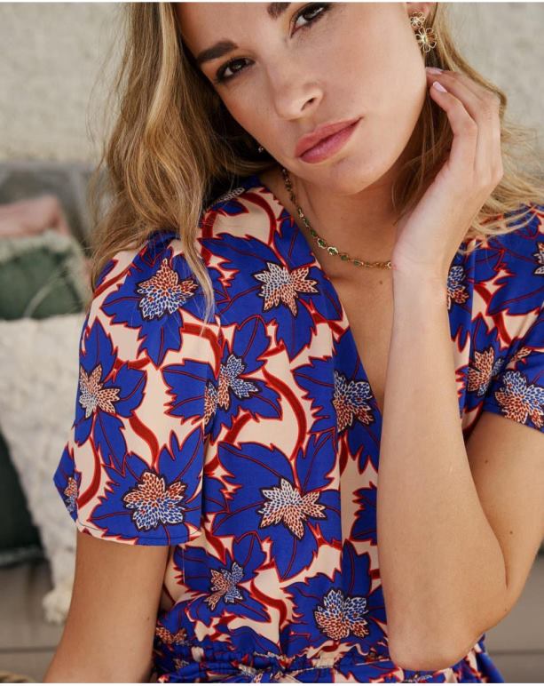 vestido curto charlotte Polin et moi JV4FH112 roupas pequeno azul