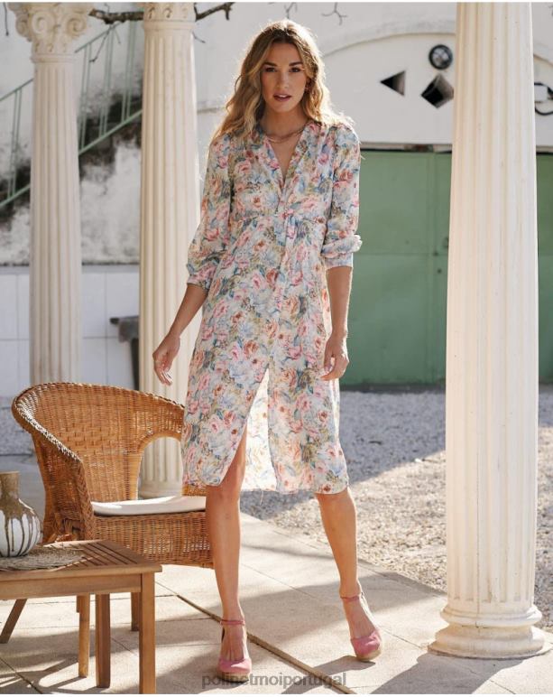 vestido daniela com nó Polin et moi JV4FH45 roupas celestial