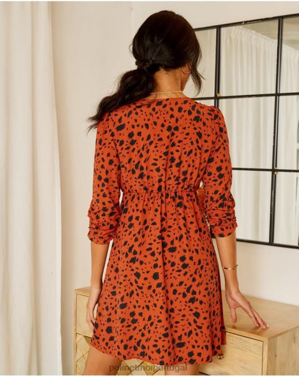 vestido elia animal Polin et moi JV4FH136 roupas telha