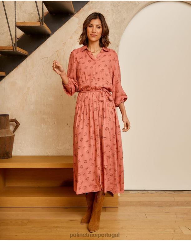 vestido ivette com cinto Polin et moi JV4FH134 roupas inventar