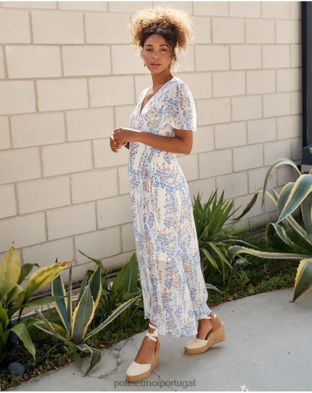 vestido longo claudi Polin et moi JV4FH18 roupas jeans