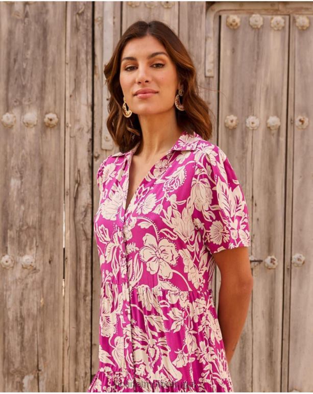 vestido longo silva Polin et moi JV4FH77 roupas beringela